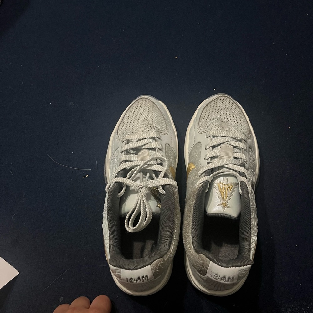 Nike Gray and White Athletic Shoes